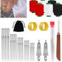 37PCS Sewing Tool Set, 37Pcs Needles Thread Hand Repair Tools, Portable DIY Hand Made Craft Set for Beginners Professional DIY Lovers