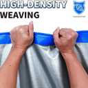 Tarp 8x12 Feet, 7 Mil Thick Waterproof Poly Tarps Cover UV Resistant, Rip & Tear Proof with Metal Grommets Every 20 Inche (Blue/Silver)