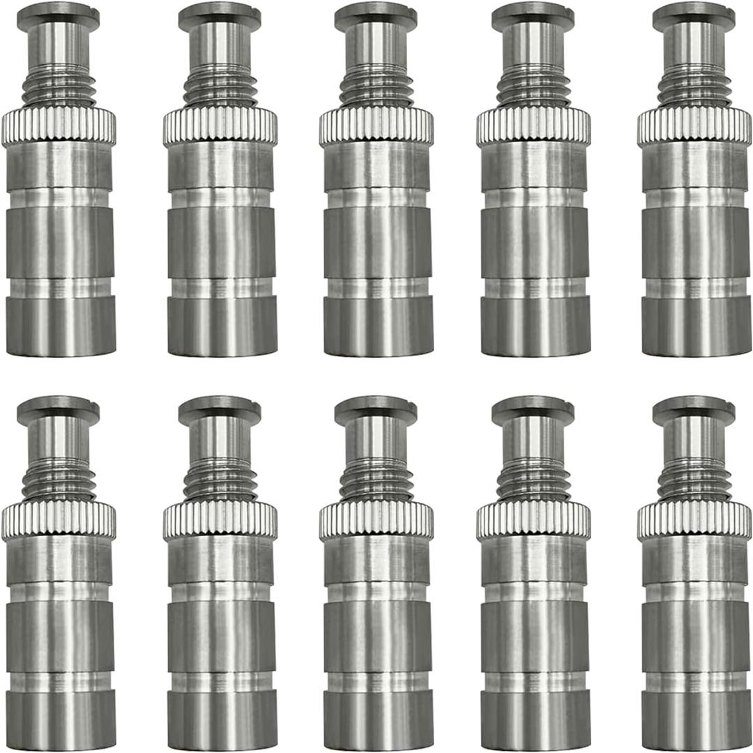 304 Stainless Steel Pool Cover Anchors Corrosion-Resistant & Durable for Inground Pools, Loop Lock Anchors, and Winter Covers-10 Pcs