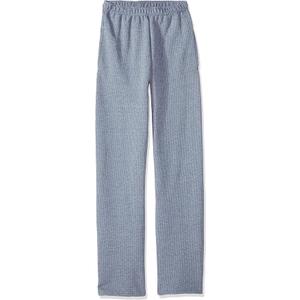 Fruit of the Loom Boy's Fleece Open Bottom Sweatpant, Smoke Blue Stripe / T.Blue Heather M