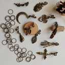 Hair Jewelry for Women Braids Dreadlock Accessories Metal Hair Clips Decoration Hair Accessories (50-gold)