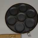 Commercial CHEF Cast Iron Pancake Pan, Silver Dollar Pancake Griddle, Easy to Clean & Heats Evenly, Makes 7 Mini Silver Dollar Pancakes (9)