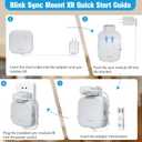 256GB Micro SD Card & Outlet Wall Mount for Blink Sync Module XR with Short Cable, SD Card for Local Video Storage with Reader, Save Space, Mount Bracket for Blink Outdoor Indoor Security System