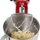 Stainless Steel Flat Beater for KitchenAid 4.5-5 Quart Tilt-Head Stand Mixers, 5 QT Mixer Paddles Stainless Steel Non Coated, Mixer Beater Attachment Dishwasher Safe