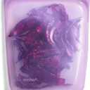 Stasher Premium Silicone Reusable Food Storage Half Gallon Bag, Purple, Microwave, Sous Vide, Dishwasher, Oven and Freezer Safe, BPA Free, Leak-free, Eco-friendly, 64 Oz