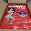 Huggies Size 6 Baby Diapers, Little Movers HuggFit 360 Baby Diapers with 360 Waistband, Size 6 (35+ lbs), 104 Count (2 Packs of 52)