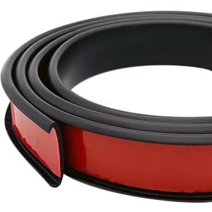 U Shape Edge Banding, Fit 3/4 inch Edge, Plywood Edge Protector, Self-Adhesive Edge Trim for Veneer, Furniture, Cabinets, Countertop, Shelves, Table, Marble; Black, 20Ft