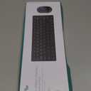 Compact Wireless Keyboard Mouse, 2.4GHz Ultra Thin Small Wireless Keyboard Mouse Combo for Desktop, Laptop 