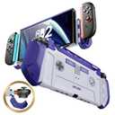 Mumba Dockable Case for Nintendo Switch 2 [2025 Blade Series] TPU Switch 2 Grip Protective Cover, Ergonomic Accessories for Console with Quick-Release Design for Switch 2 Joy Con Controllers (Retro)