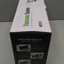 95kPa Vacuum Sealer Machine, Fully Automatic Food Sealer, Touch Display, 10-in-1 Functions & Powerful Sealing System with Double Heat Seal, Easy-Lock Handle, Built-in Cutter(Black Silver)