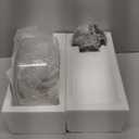 Industrial Semi Flush Mount Ceiling Light Brushed Nickel, 800 Lumen LED Bulb Included, Clear Glass Shade Ceiling Light Fixture, Farmhouse Light Fixture for Hallway Corridor Kitchen Bathroom Bedroom (Large)