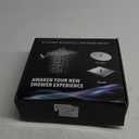 Veken Wide Rain Shower Head with Handheld, High Pressure Rainfall Showerhead Combo with Arm for Bathroom Accessories, Home Decor, Detachable Dual Shower with Multi Modes Handheld Spray, Silver Chrome (Standard Flow(2.5GPM))