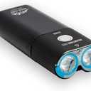 Mountain Lab X2000 Flashlight Kit  2000 Lumen High-Performance LED Light with Handlebar & Helmet Mounts, Remote Control, and Power Bank Function