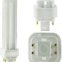 (4 Pack) PLC-18W 865, 4 Pin G24q-2, 18 Watt Double Tube, Compact Fluorescent Light Bulb, Replaces Sylvania CF18DD/E/865 and Philips - PL-C 18W/865/4P/ALTO