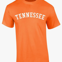 Tennessee TN Varsity Style White Text T-Shirt, S