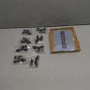 HOMOTEK 8 Pack Heavy Duty Solid Rigid Door Stops Bumper Sound Dampening Door Stoppers with Soft Rubber Tip, Zinc Die Cast DoorStops Wall Protector 2.8" DoorStoppers, Black