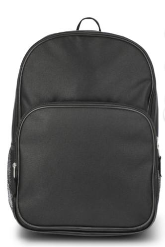 Wonder Nation Kids Unisex 17" Backpack, Solid Black