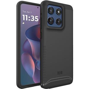 TUDIA Merge [Military Grade] for Motorola Moto G Stylus 5G 2025 Case - [Drop Tested] Dual Layer Shockproof Slim Rugged Grip Heavy Duty Protective Phone Cases Cover - Black