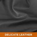 CAROMOP Premium PU Leather Car Seat Covers Full Set,Waterproof Split Bench Covers for Cars, Universal Car Interior Covers Seat Protectors for Sedans SUVs Pick-up Trucks(Black)