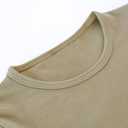 Lilax Girls' Basic Long Sleeve Round Neck Cotton T-Shirt