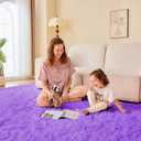 OPPODREAM 5x7 Light Purple Rugs for Bedroom, Ultra-Soft Fluffy Area Rugs for Living Room, 5 x 7 Shag Carpet for Nursery, Kids, Girl, Boy, Baby, Plush, Fuzzy, Shaggy, Cute Home Decor