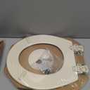Bemis 500EC Durable Wood Toilet Seat with Easy Clean Hinges, Made in USA, Round, Bone