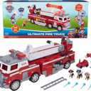 PAW Patrol Ultimate Rescue Fire Truck with 2 Ft. Ladder, Lights, Sounds, a Mini Toy Car, Chase, Marshall & Skye Figures, Toys for Boys & Girls Ages 3+