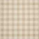Garland Rug Country Living  Checkered Buffalo Plaid Design, Non-Slip Rubberback, Traditional 5x7 Area Rug for Living Room, Bedroom, Kitchen, Dining Room,Nursery,Tan/Ivory