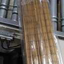 UNISHADES Cordless Bamboo Roman Shades for Windows, Blinds Size (34" W 64" H) Colour (Highfield Teak)