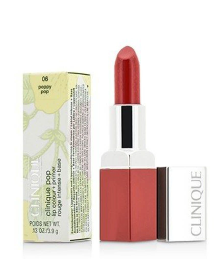 Clinique Pop Lip Color + Primer, No. 06 Poppy, 0.13 Oz