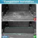 Mixsuper Cargo Liner for Rivian R1S 2022-2024 2025, All Weather Trunk Mat for R1S Accessories Anti-Slip Trunk Liner Rear Cargo Mat Black