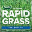 Scotts Turf Builder Rapid Grass Sun and Shade Mix, Grass Seed with Fertilizer for Full, Green Grass in Just Weeks, 5.6 lbs.