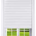 Mirrotek Pleated Window Paper Shades Light Filtering Blinds White 36" x 69" (Pack of 6 Temporary Blinds),MT1050
