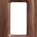 North American Walnut Switchplates and Outlet Covers Decorative Solid Wood Light Switch Cover for Stylish Dcor (Single Decorator)
