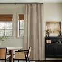 TWODRAPES Dark Flax Linen Curtains 120 Inches Long for Living Room Bedroom Pinch Pleated Back Tab Privacy Curtains 120 Inch Length 2 Panels Light Filtering Greige Tan Brown Farmhouse Drapes 10 FT, Grey Beige, 40"W x 120"L (Pack of 2)