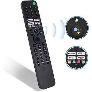 RMF-TX520U for Sony Smart TV & Bravia TV with Voice Control - Replacement Remote for Sony 2019-2023 XBR/KD/XR Series, X80J, X85J, X90J, A80J etc - 1 Year 
