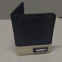 ONTOP Vertical Bifold Wallet, Minimalist Card Holder, Ultra Lightweight, Water Resistant, Unisex (Light Beige/Black)