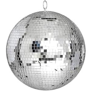 Alytimes Mirror Disco Ball - 8-Inch Cool and Fun Silver Hanging Party Disco Ball –Big Party Decorations, Party Design