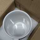 Smilatte 28 OZ Extra Large Ceramic Coffee Mug, M018 Classic Porcelain Boss Super Big Tea Cup with Handle for Office and Home, White