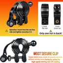 Bike Phone Holder Mount, [Super Stable Metal] Motorcycle Phone Mount with Security Lock, Bicycle Phone Holder Handlebar with Soft Cushion & Adjustable Clip Compatible with 4.7''-6.8'' Phone