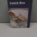 Kabbas Stainless Steel Bento Box Kids & Adults - 25 Oz Metal Lunch Box with 3 Compartments, Premium 304 Stainless Steel Lunch Box for Kids, Dishwasher Safe, Suitable for School, Office, Outside (Yellow)