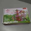 CSNRHG Tree House Building Set Multi Level Forest House Swing Animal Figure