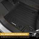 Naibeve Floor Mats for 2024 2025 2026 Mazda CX-90 7 Seats Bucket Seats - All Weather Custom Fit for Mazda CX-90 Floor Mats & Cargo Mat with Backrest Mats Waterproof Interior Accessories