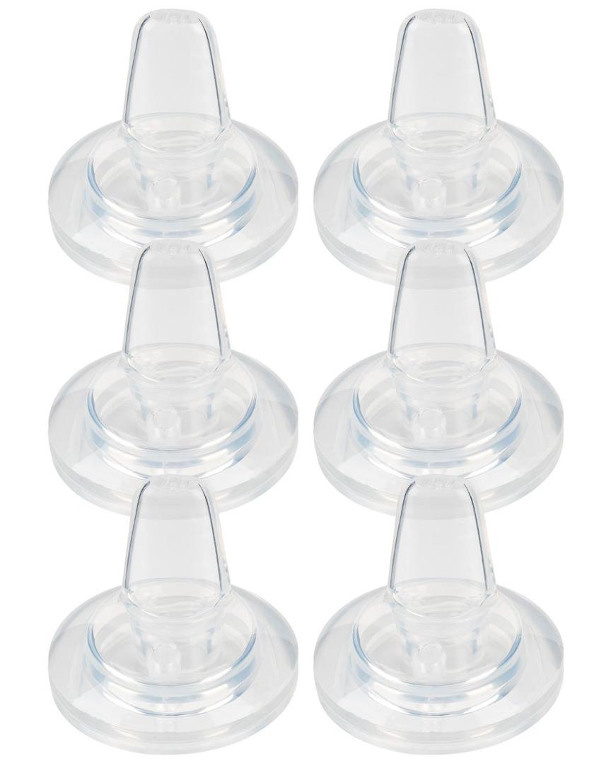 Sippy Spouts for Philips Avent Anti-Colic Baby Bottles, Soft 100% Silicone Sippy Cup Nipples, 6m+, Variable Flow, 6 Count