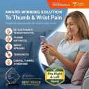 Thumb Support Brace | Upgraded Thumb Spica Splint Stabilizer Pain Relief Night Support for De Quervain s Tenosynovitis Trigger Finger Arthritis Sprains | Breathable Fabric, S/M
