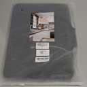 TIKNIK Silicone Dish Drying Mat, Stone Drying Mat for Kitchen Counter with BuiltIn Drain, NonSlip Drain Pad with Builtin Drain, Heat Resistant Stone Drying Mat, Hangable, Black1pc, 16" x 12"