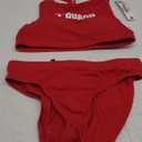 BLARIX Women's Guard Swimsuit 2 Piece, Red, M