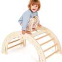 Climbing Arch for Toddlers, Multiuse Montessori Climber, Toddler Rocker, Wooden Balance Board, Toy Storage, Easy to Assemble Play Gym - Detailed Guide Included, Perfect for Active Play