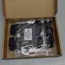 Dog Socks 12 Pack to Prevent Licking Paws, Anti Slip Dog Booties and Paw Protectors for Hardwood Floors Hot Pavement, Suitable for Small Medium Large Senior Dogs - Size Small (Black and Grey)