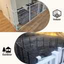 ForoGore 4 Pack Fence to Wall Anchor Compatible with FXW Dog Playpen, Dog Playpen Accessories for Yard, Fireplace, Doorways Indoor/Outdoor(Black)